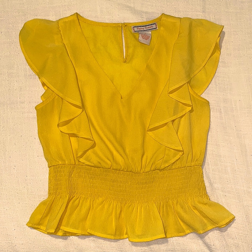 Flying Tomato yellow dress top size MEDIUM
